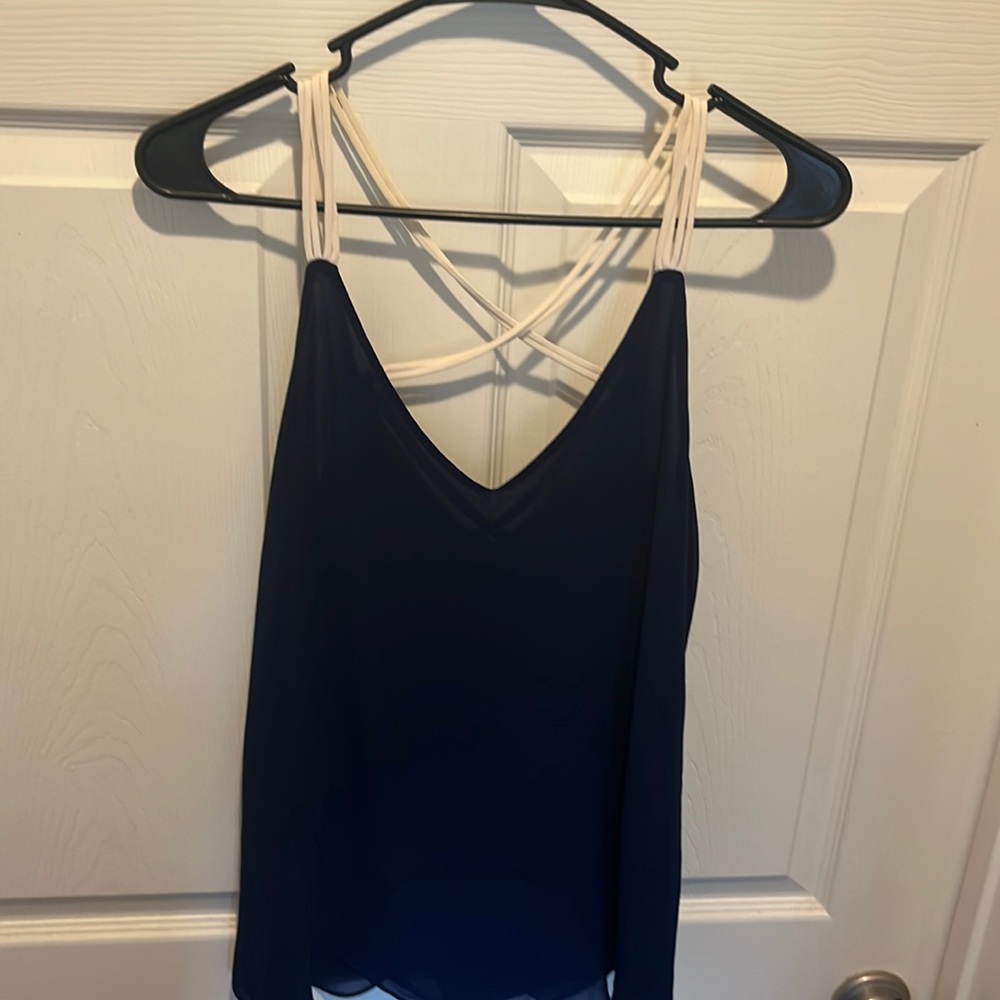 Naked zebra tank top, size small